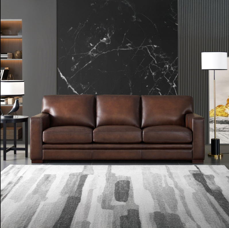 Luke Home Solomon Leather Sofa at Peerless Furniture & Leather Gallery Luke Home leather couch | Peerless Furniture | St Louis