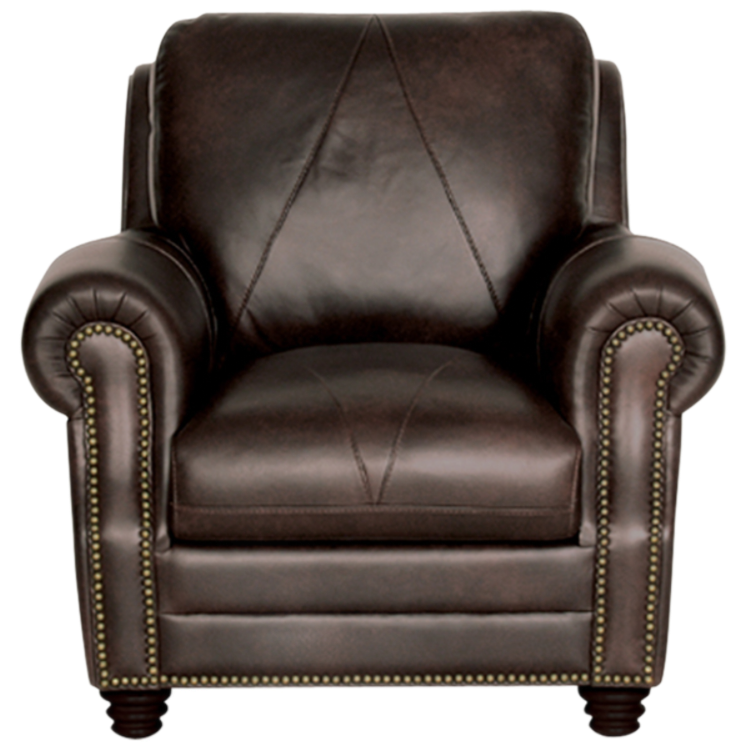 Luke Home Solomon Leather Chair at Peerless Furniture & Leather Gallery Luke Home Solomon Leather Chair | St Louis