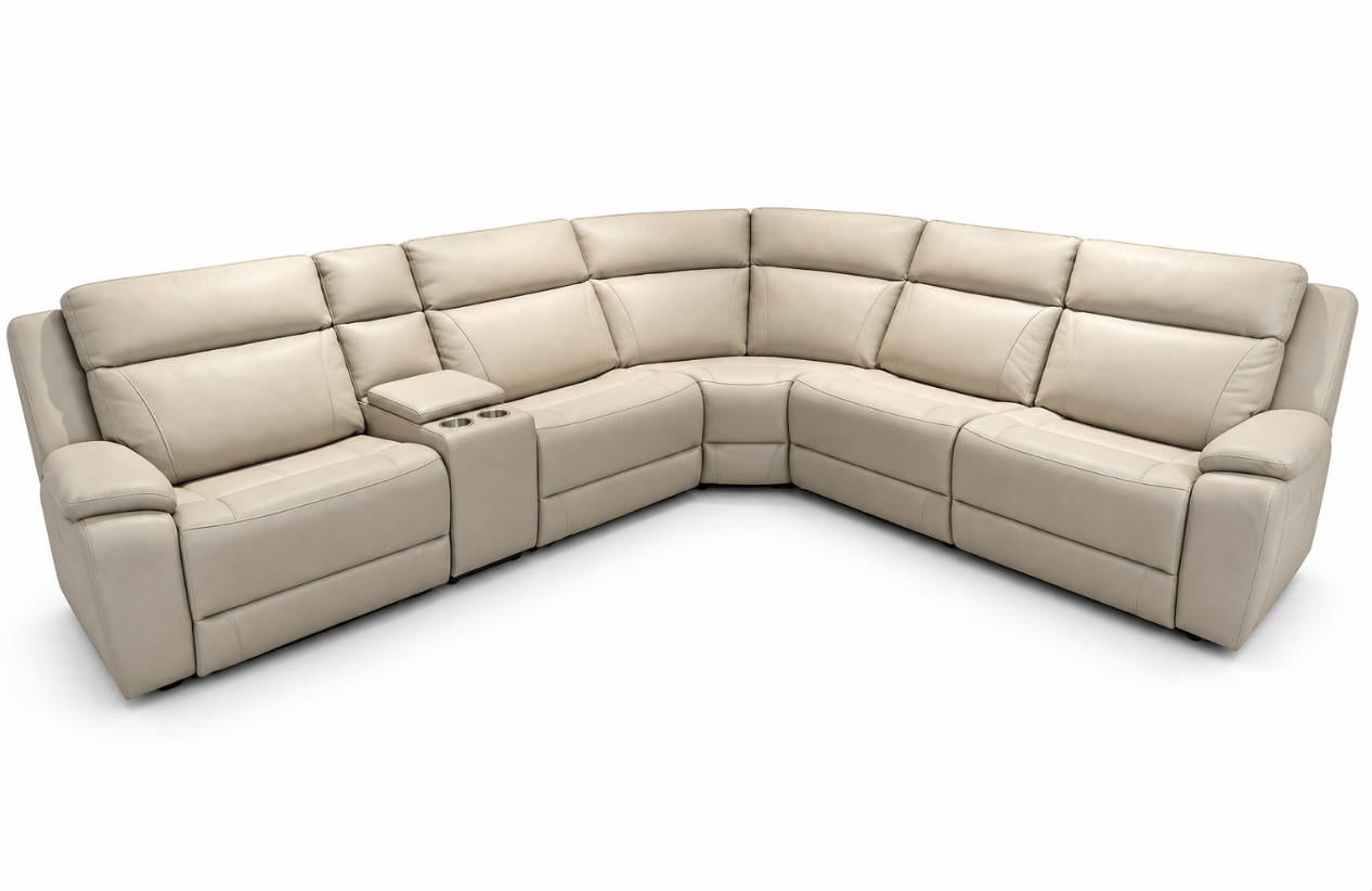 KU-63906PSEC Power Reclining Sectional with Power Headrest