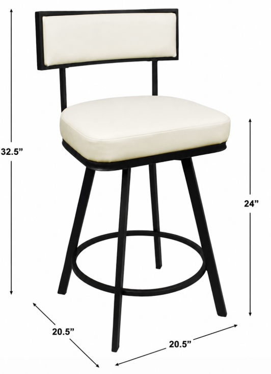 Steve Silver Zenon  Bar Stool in White in St Louis