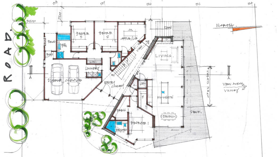 Architectural Concept from Freehand to Developed Design
