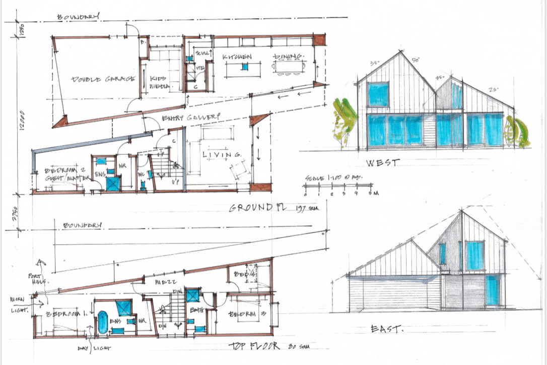 Architectural Concept from Freehand to Developed Design