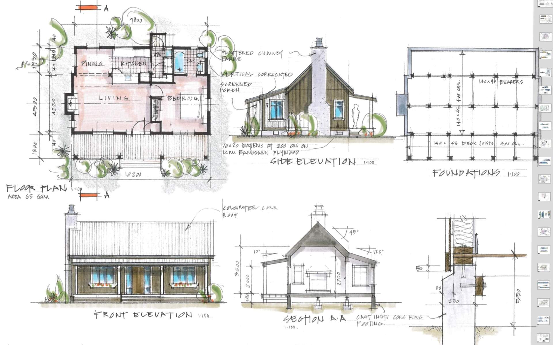 Architectural Concept from Freehand to Developed Design