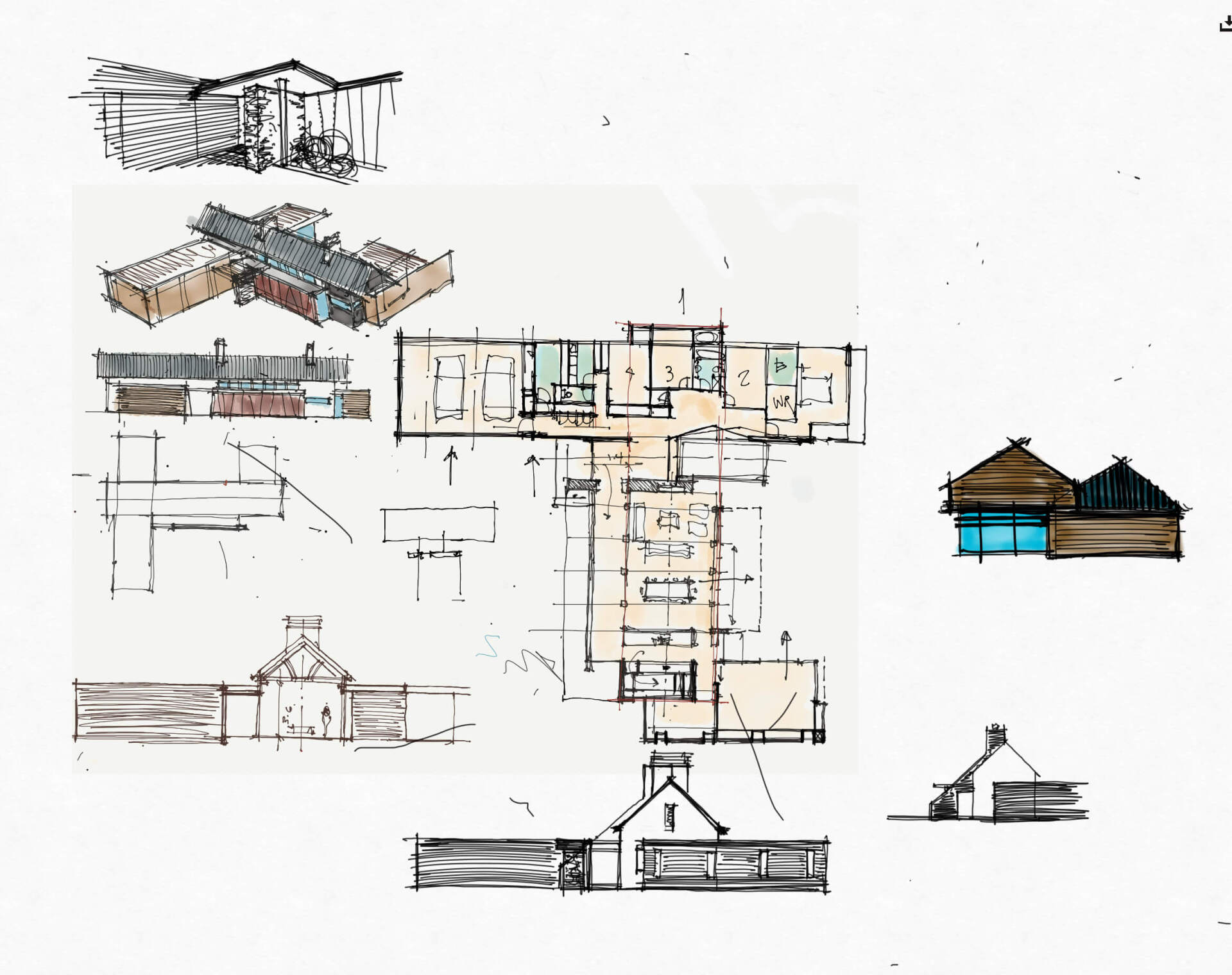 Architectural Concept from Freehand to Developed Design
