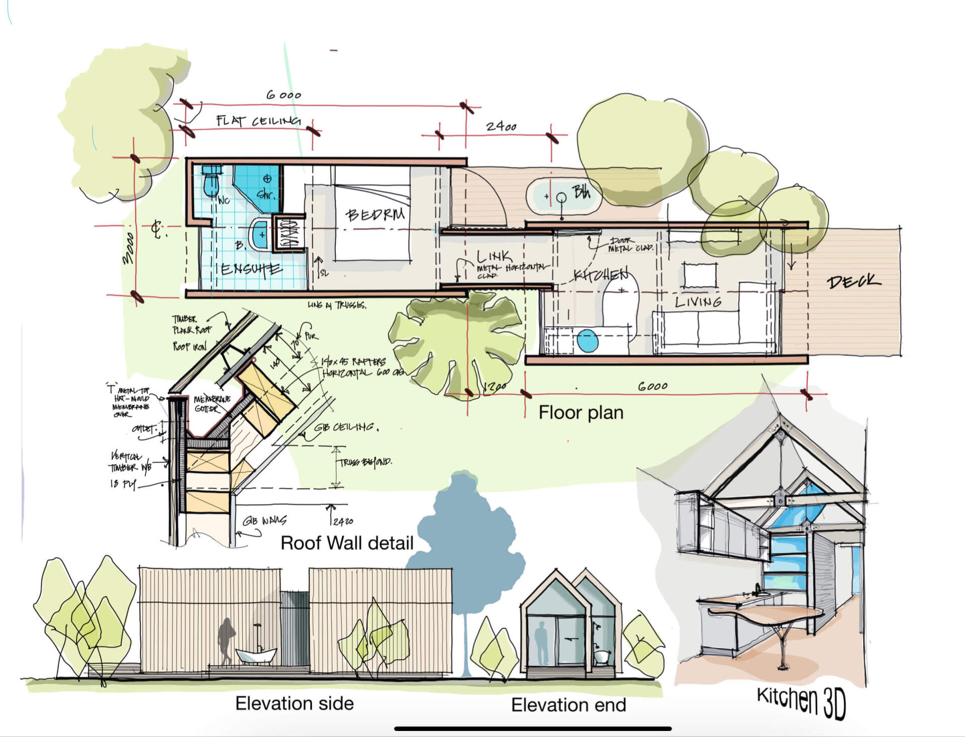 Architectural Concept from Freehand to Developed Design