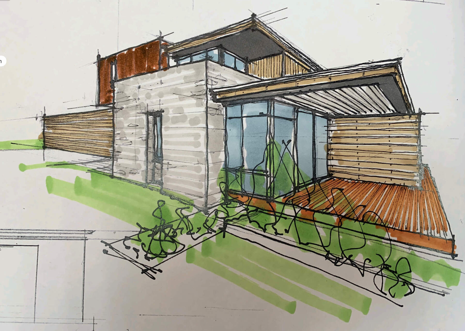 Architectural Concept from Freehand to Developed Design