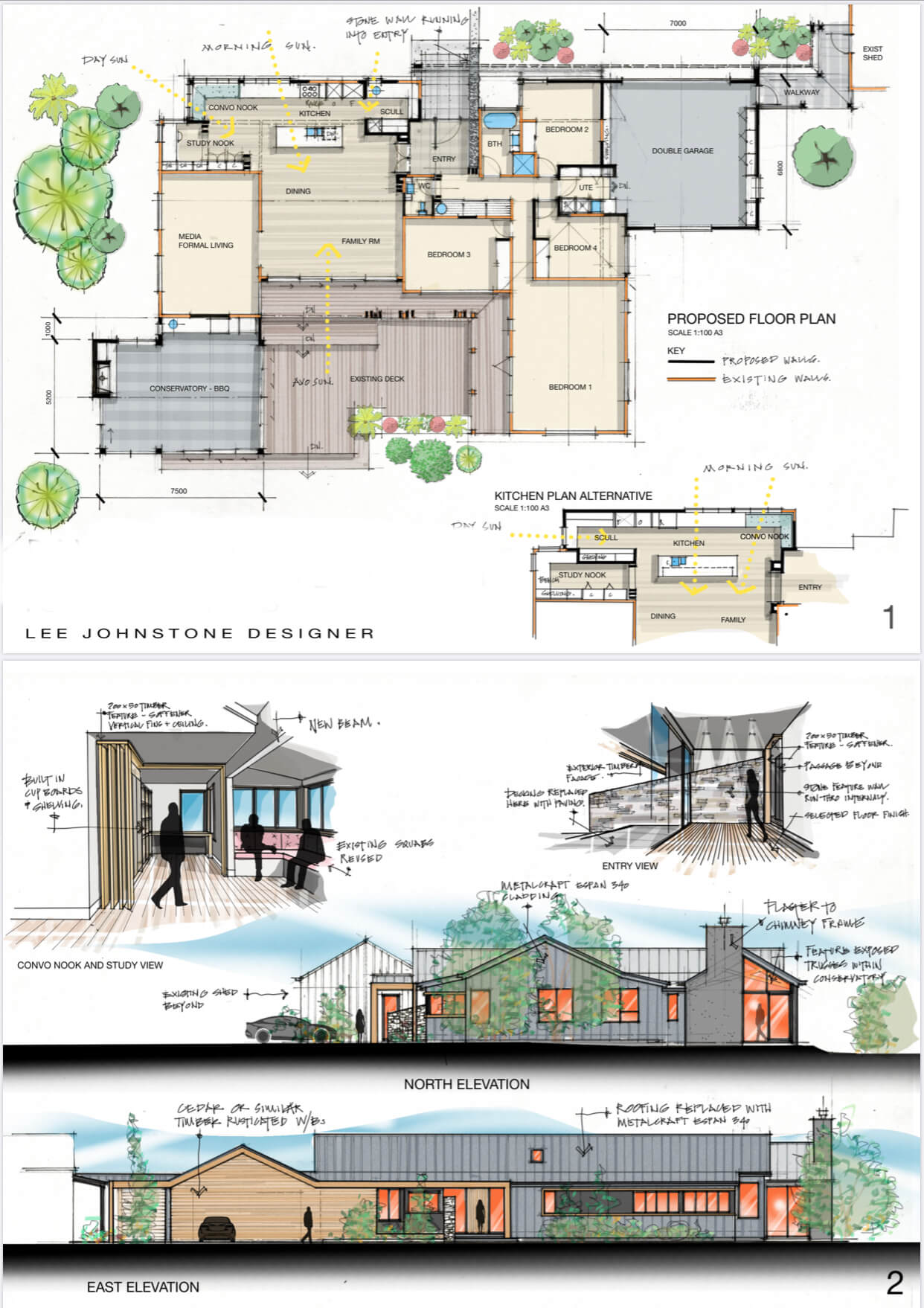 Architectural Concept from Freehand to Developed Design