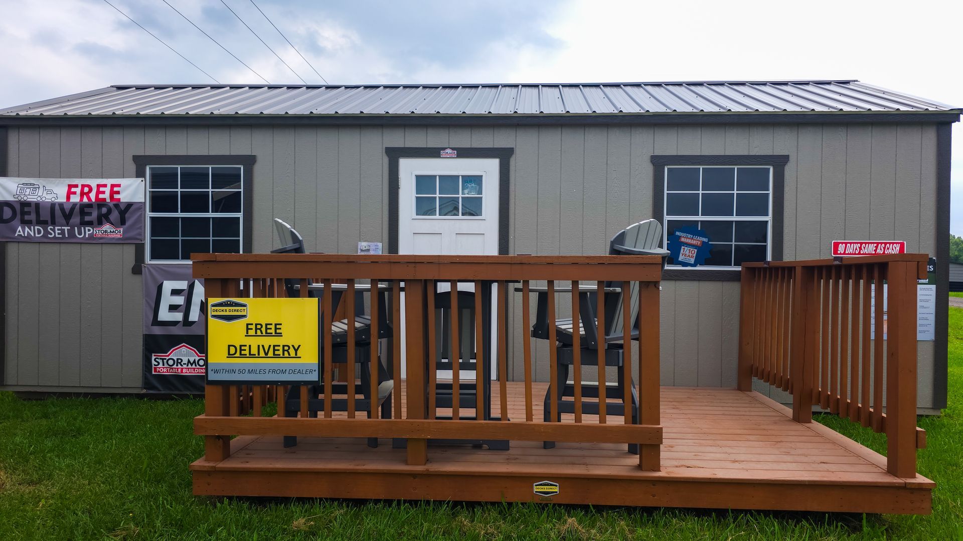 Tiny Portable Home Deck  System River Valley Shed Dardanelle AR