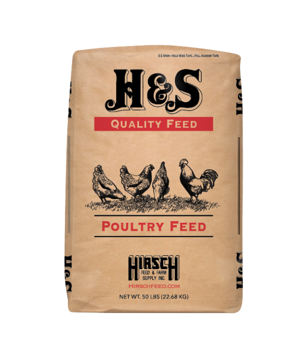 Hirsch poultry feed meaty birds 22%  feed River Valley Sheds & Outdoor Living Dardanelle Arkansas
