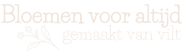 logo van florever bloemen; bloemen voor altijd gemaakt van vilt