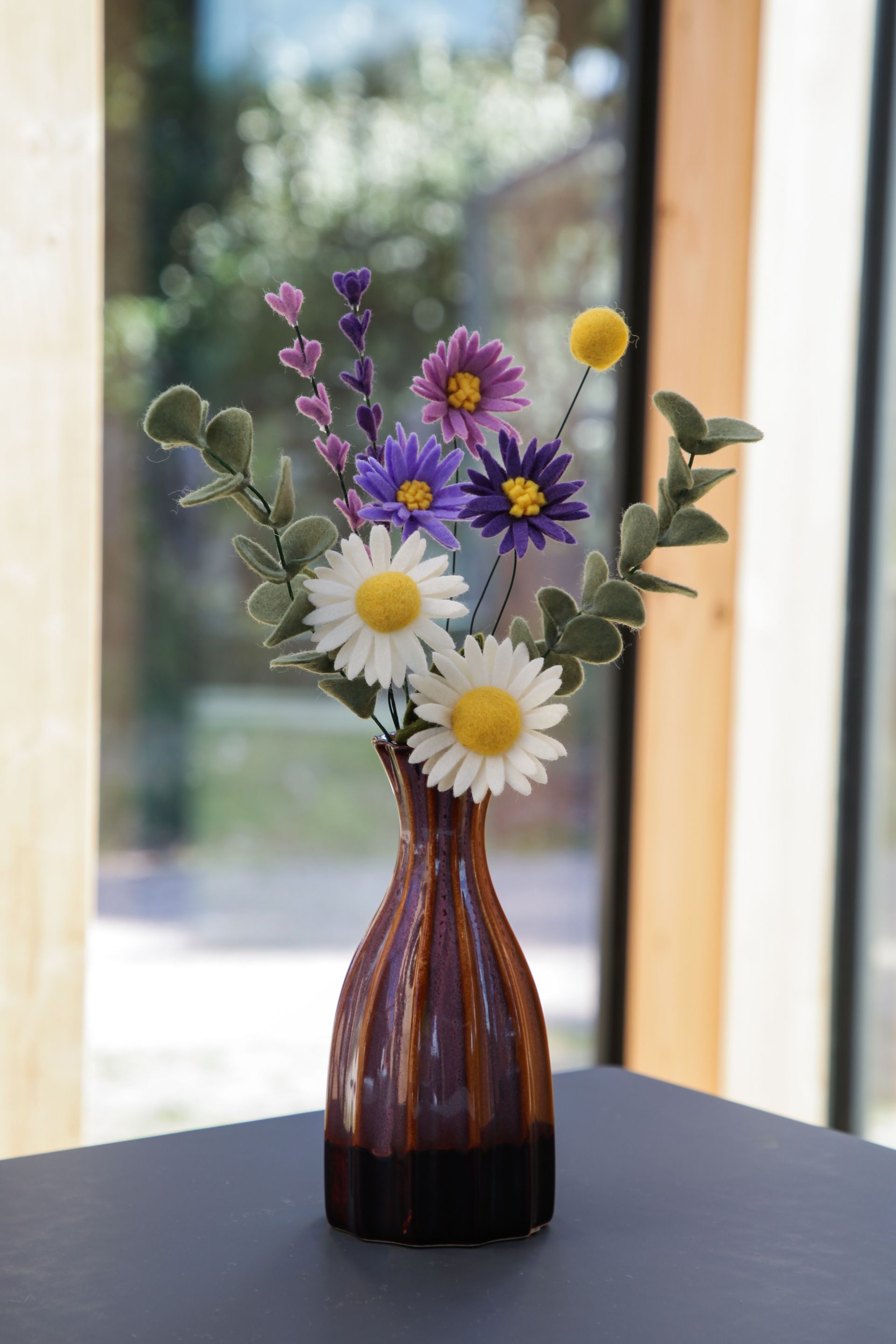 Bloemen boeket van vilt