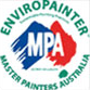 EnviroPainter MPA logo with green and red Australia map, blue painter text, and circular border