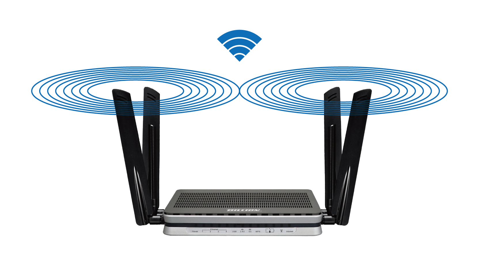Wi-Fi 網路訊號為水平扁圓形