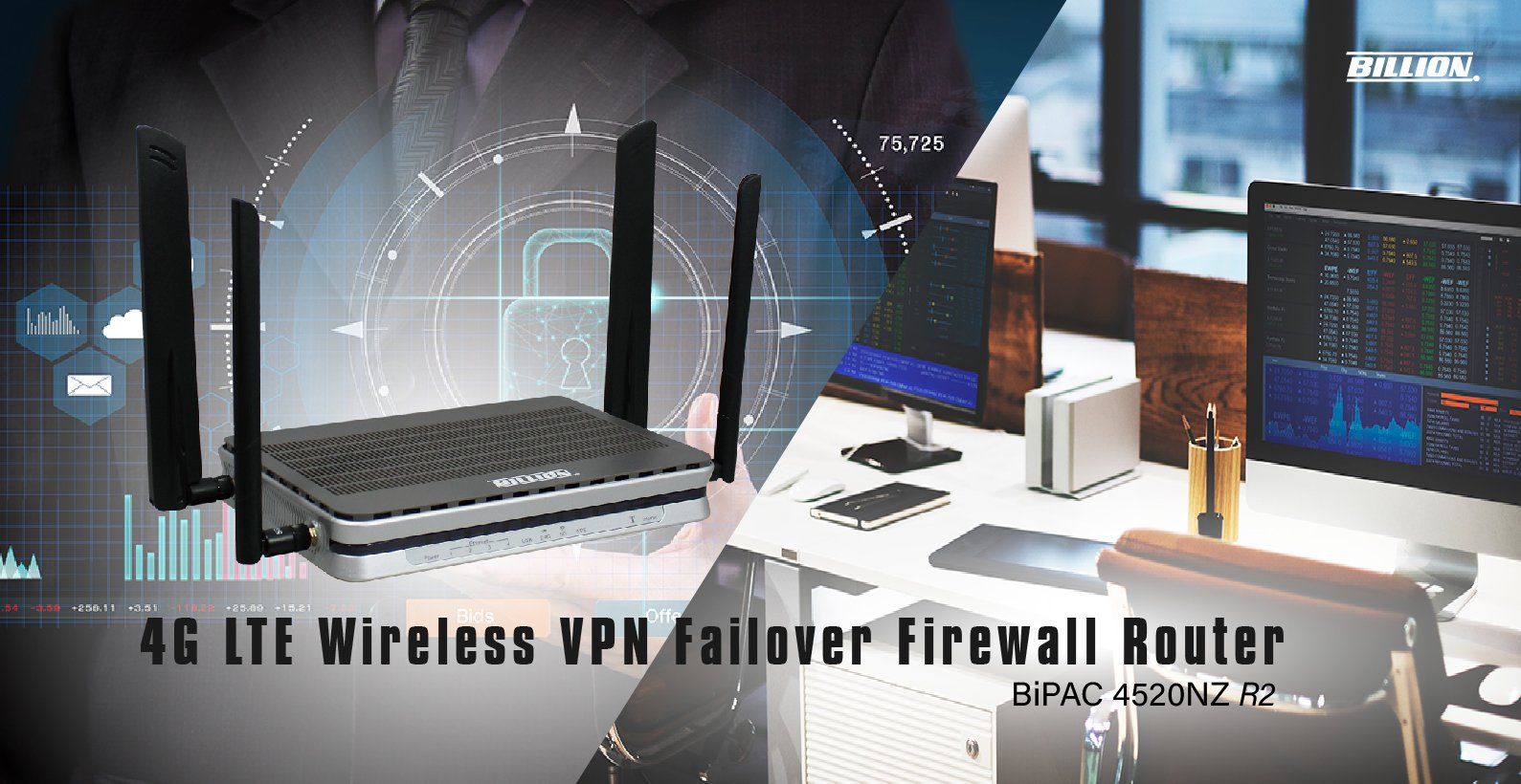 使用BILLION LTE OpenVPN路由器加強網路安全 使用BILLION LTE OpenVPN路由器加強網路安全