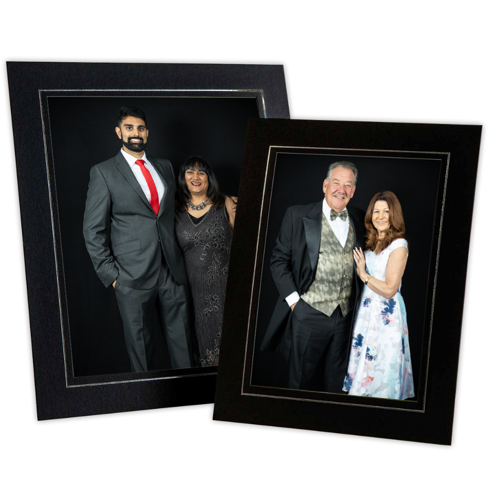 photos printed, framed and mounted on-site