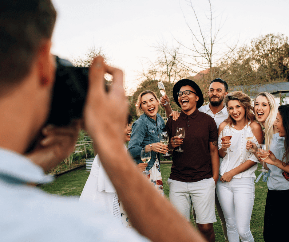 Roaming Photographer photo booth at an event vs a professional event photographer