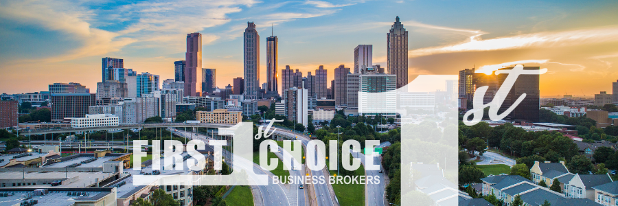 An advertisement for first choice shows a city at night