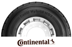 Pneu Continental Conti Hybrid HD3 para caminhões.