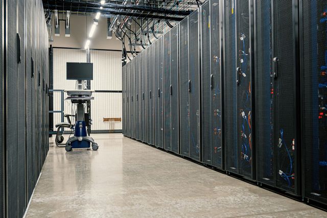 There are a lot of servers in this room.