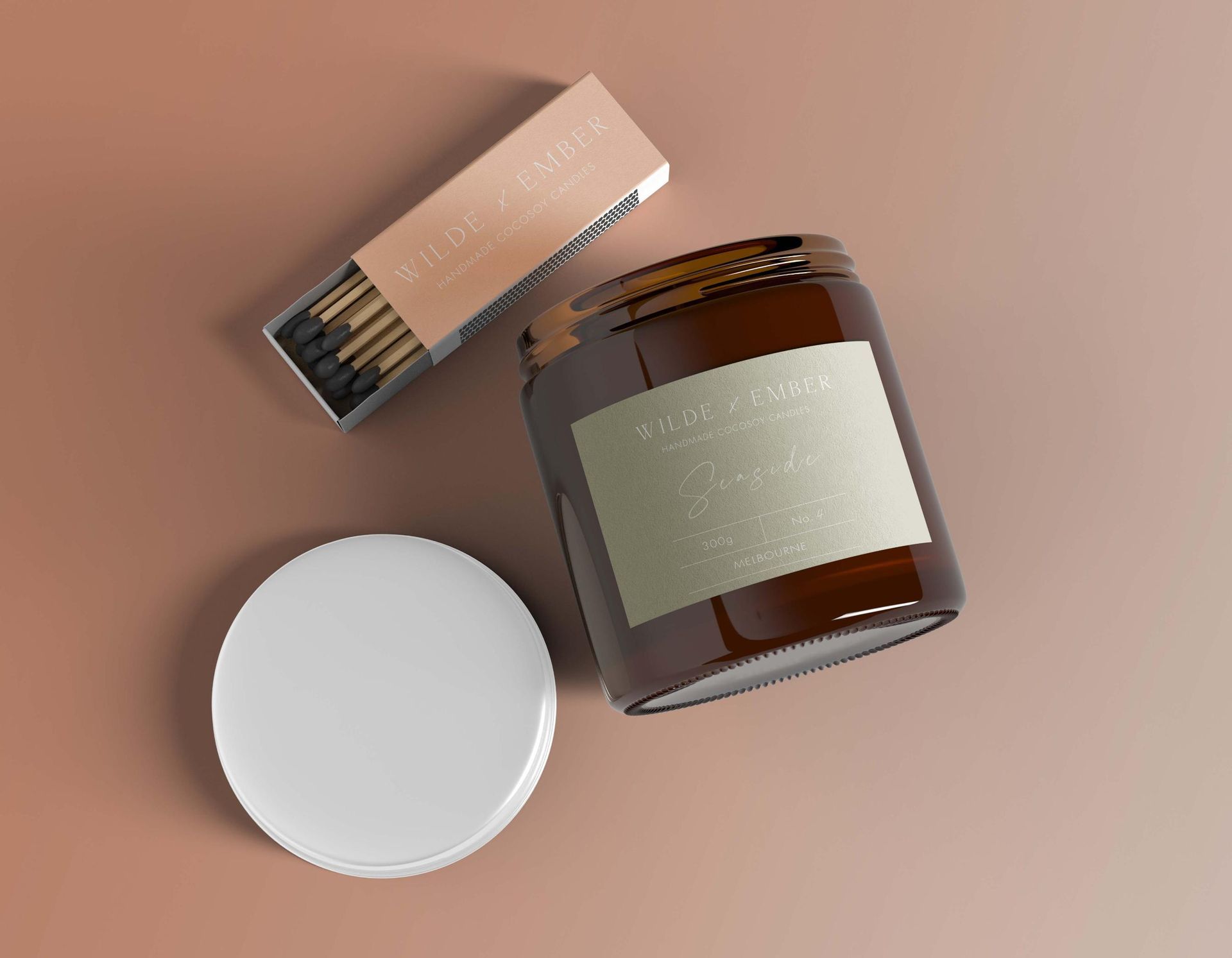 A Mockup Of A Candle And Matches On A Table — JW Signs and Designs In Mount Isa, QLD