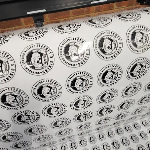A Large Sheet Of Stickers — JW Signs and Designs In Emerald, QLD