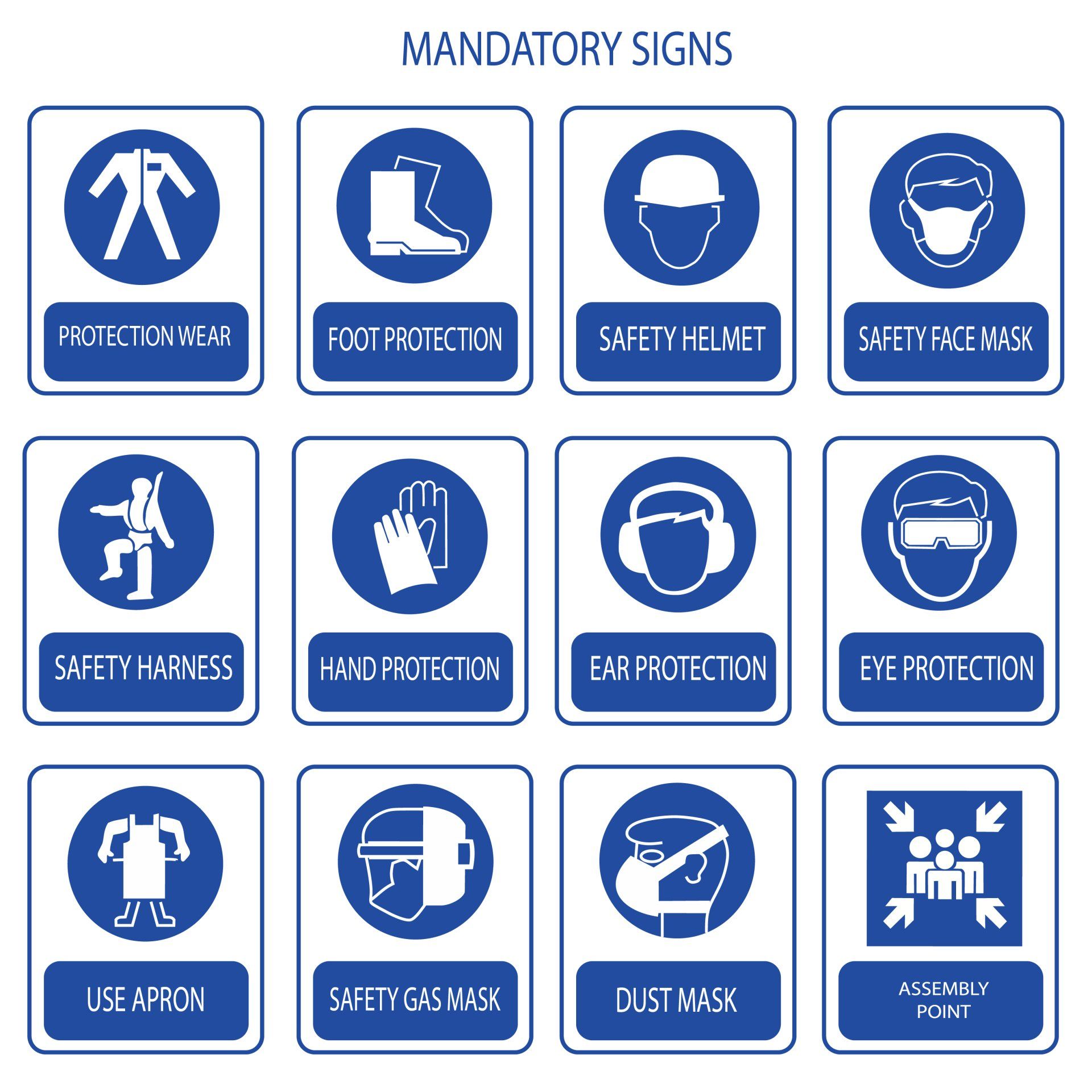 Mandatory Signs — JW Signs and Designs In Mount Isa, QLD