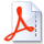 A white sheet of paper with a red a on it.