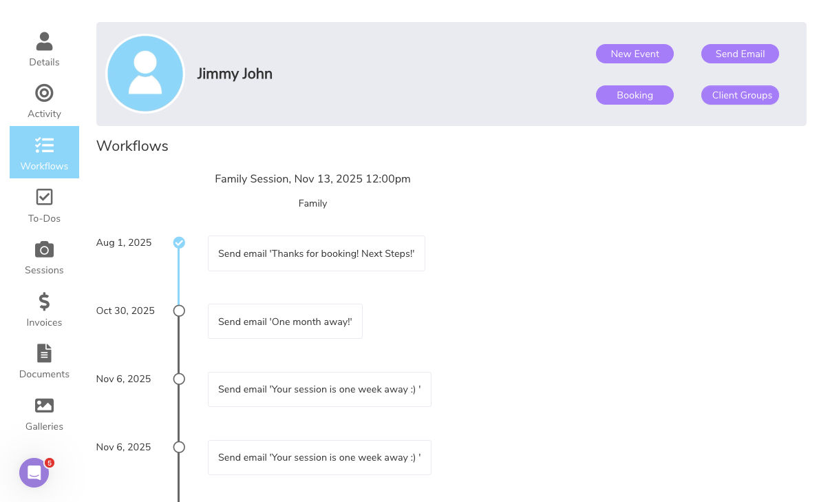 Iris works workflow