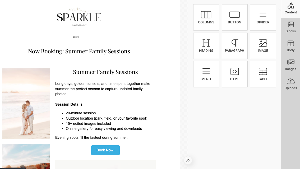 A screenshot of a website that says why i love my job and a glimpse at my portfolio.