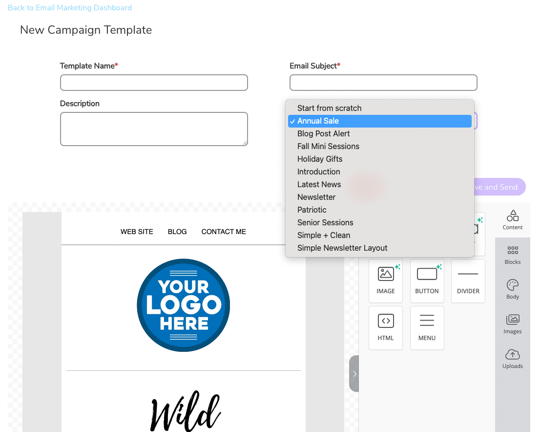 Email communication timeline for photography clients