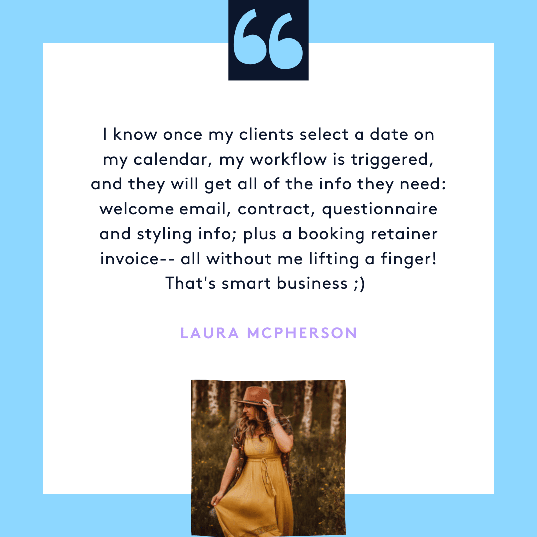 client workflow testimonial - laura client workflow testimonial - laura