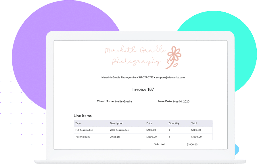 Iris works invoice Iris works invoice