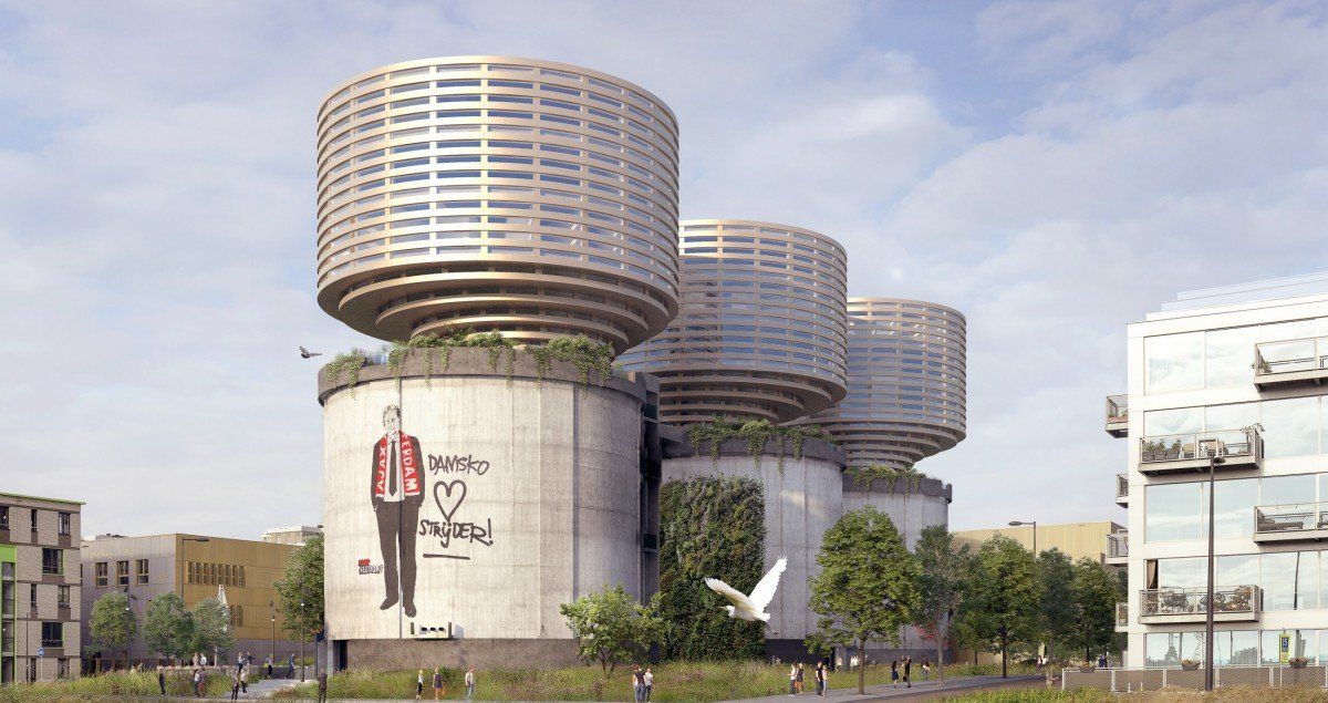 Render Silos Zeeburgereiland Amsterdam