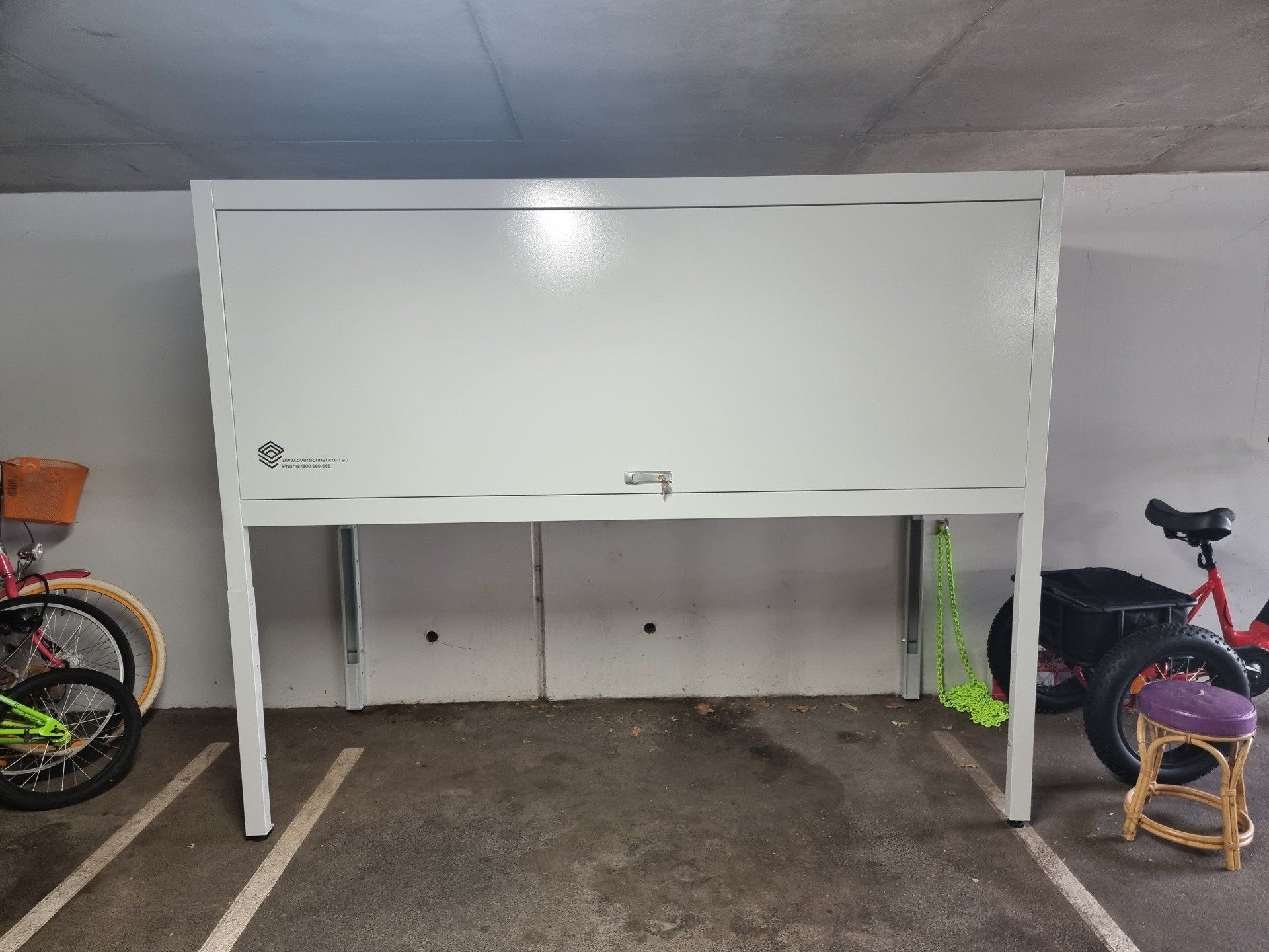 over bonnet storage in home garage