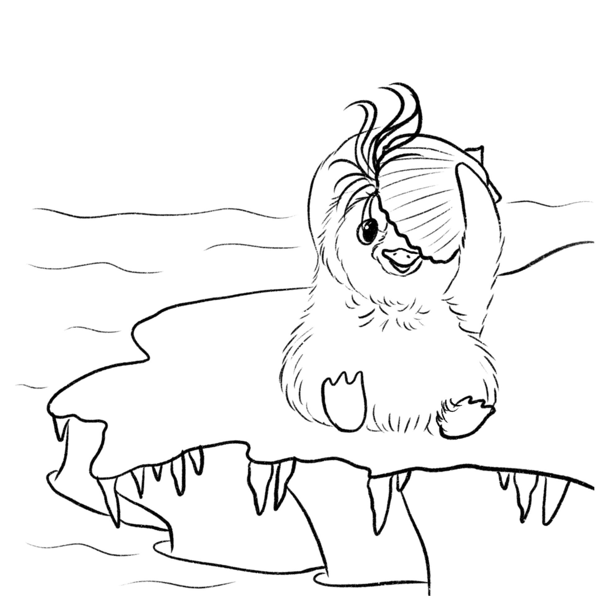 Spike on iceberg