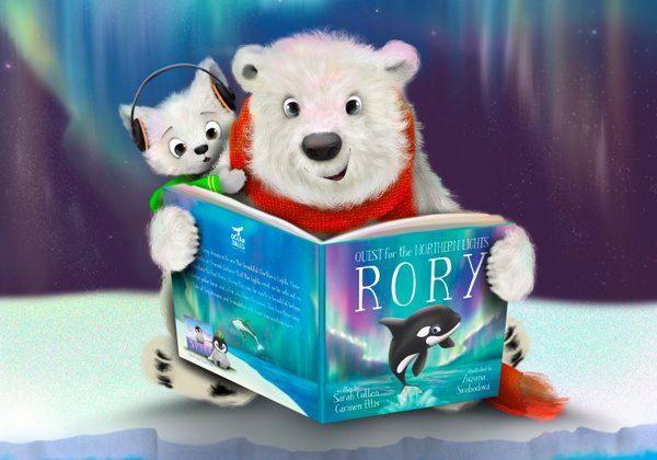 polar bear reading rory