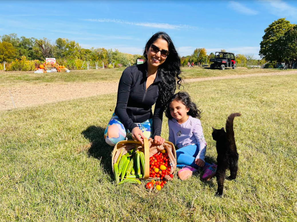 Family volunteering together