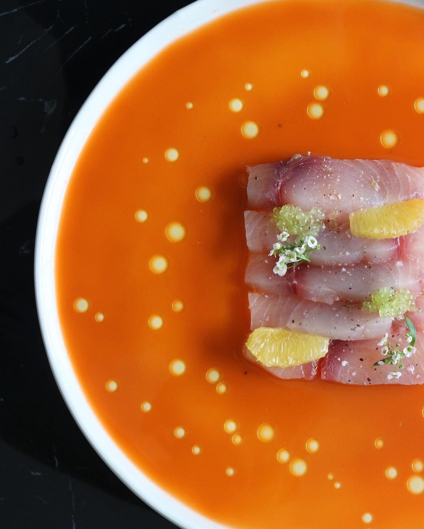 A close up of a plate of food on a table