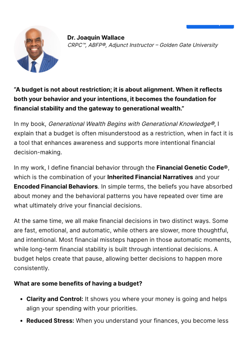 https://wallethub.com/edu/b/what-is-a-budget/142825#expert=Dr._Joaquin_Wallace
