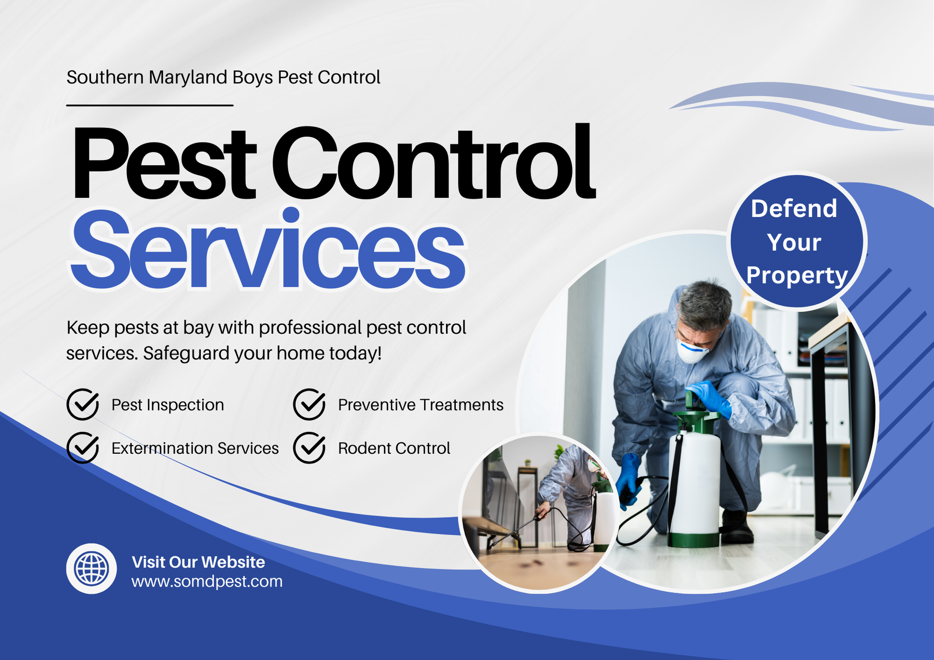 Pest control services ad