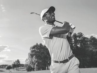 golfer wearing glasses