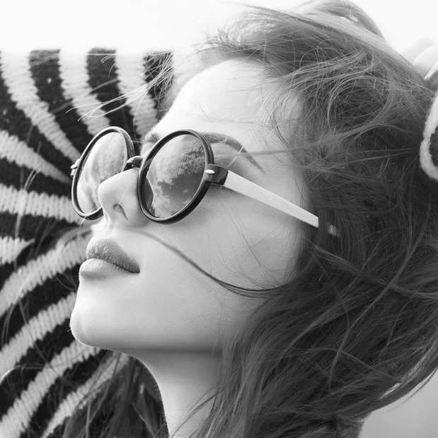 person wearing sunglasses