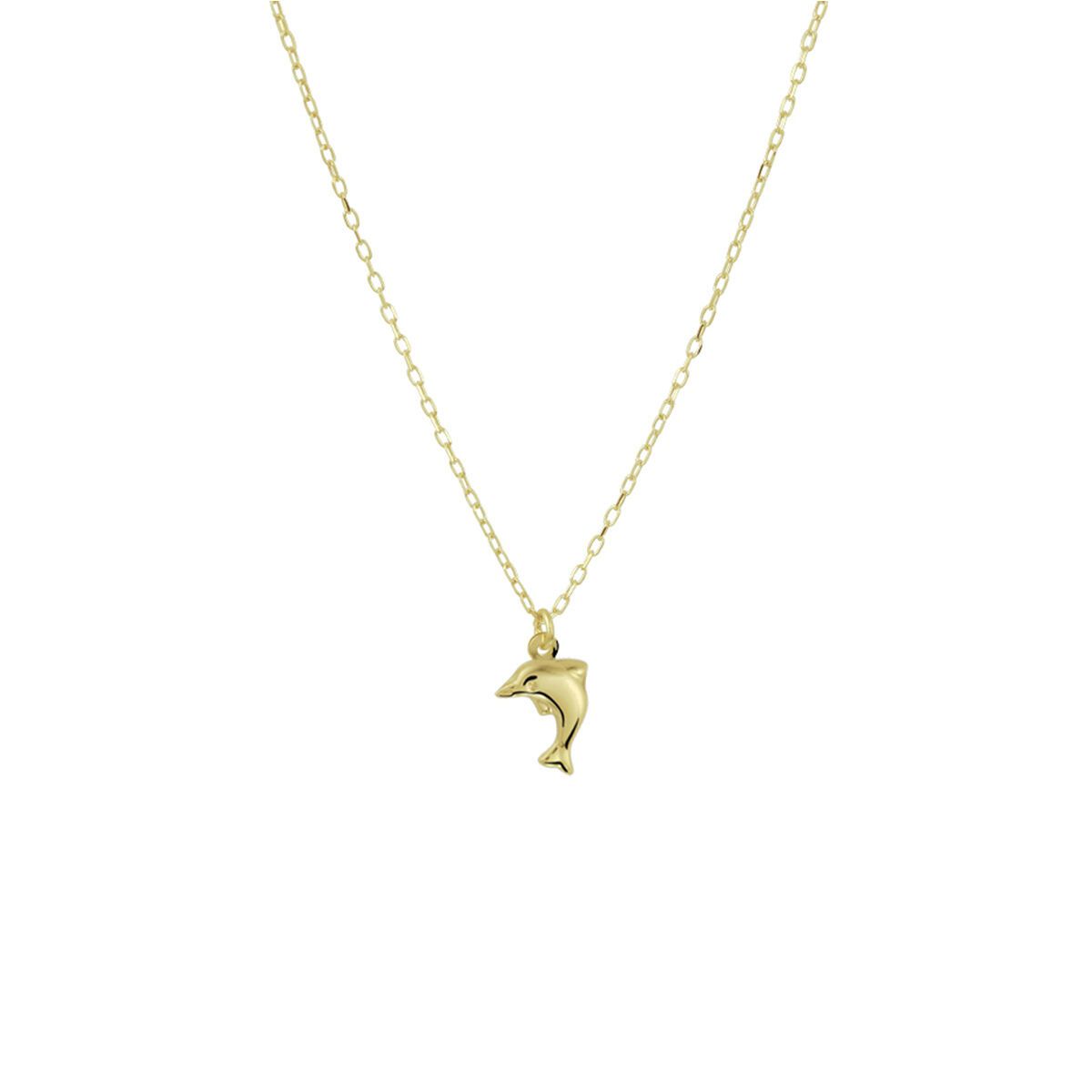Gouden dolfijnhangerketting.