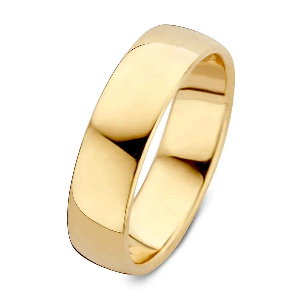 Gouden trouwring.