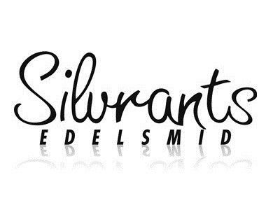 Silvrants edelsmid-logo in zwart schrift, met daaronder een lichte reflectie.