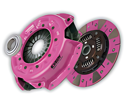 A Pink clutch kit is Shown on a White Background — Currajong Brake Parts Pty Ltd In Currajong, QLD