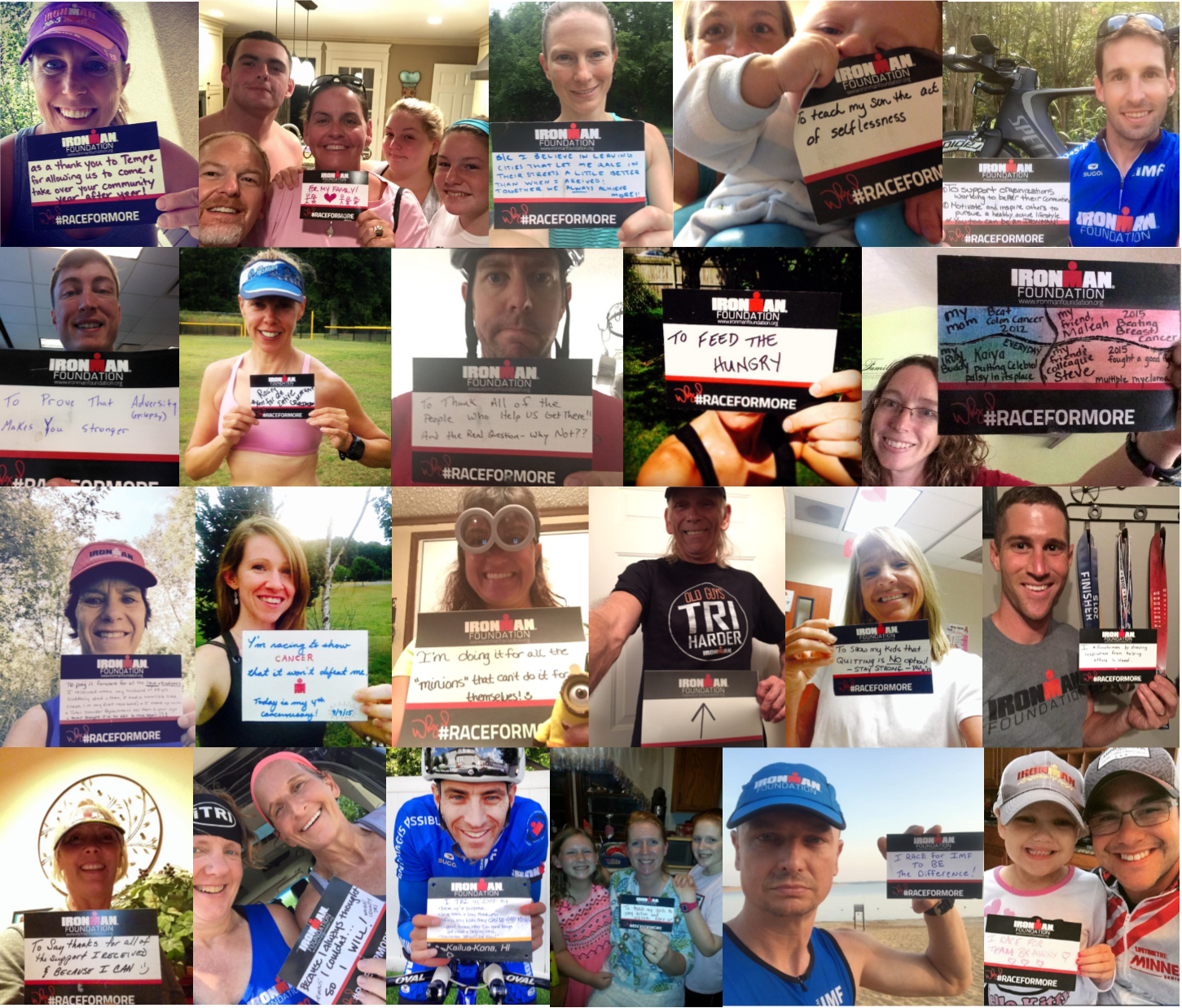2015 #RaceForMore Selfie Collage