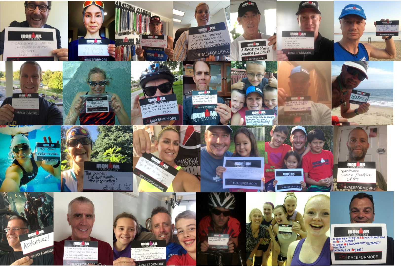 #RaceForMore Collage