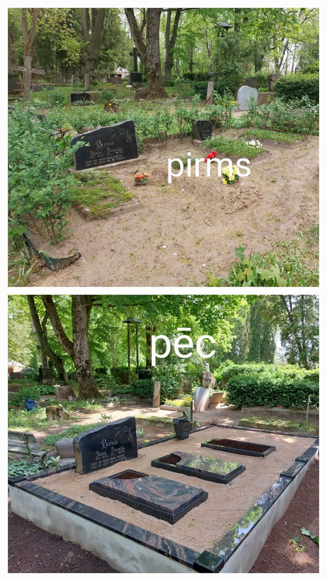 Kapu labiekārtošana