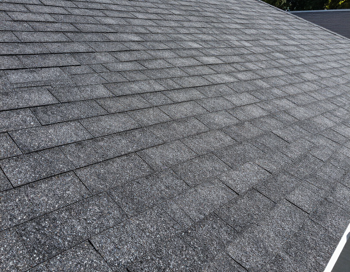 Gray shingle roof surface with no visible people or objects